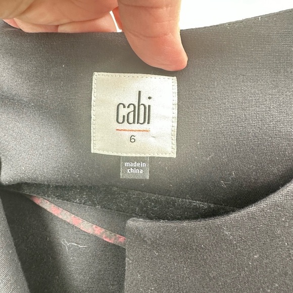 CABI Agency peplum #3549 woman black Ponte career 90’s structured blazer 6 - Picture 6 of 12